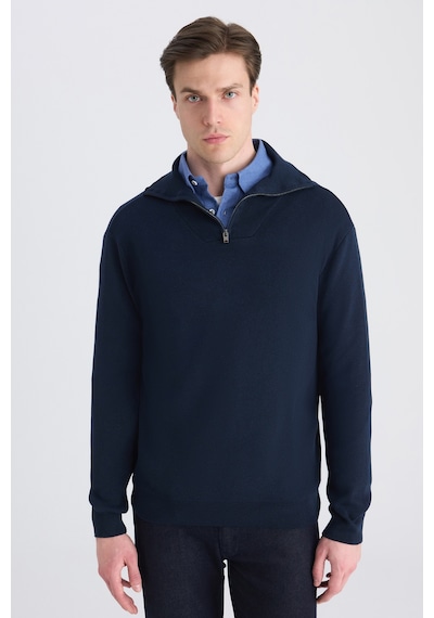 Twn Slim Fit Lacivert Kazak 5ec065711207m Çok Renkli