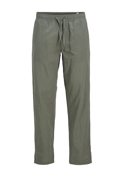 Jack & Jones Erkek Keten Karisimli Jogger Pantolon - Kane - 12248606 Agave Green Yeşil