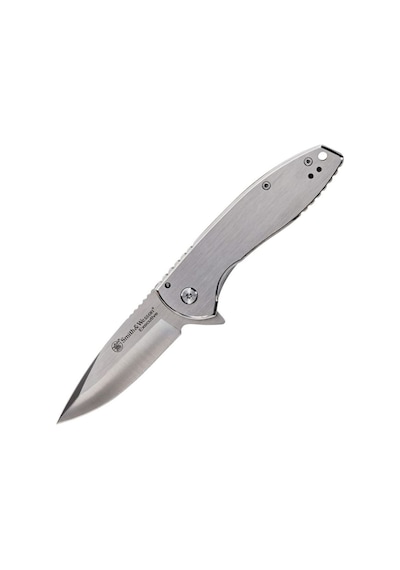Smith Wesson Executıve Platınum Satin Drop Point Kamp Çakı 1205009 Gümüş