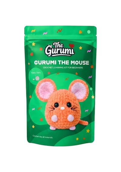 Yeni Başlayanlar İçin Fare Amigurumi Örgü Kiti