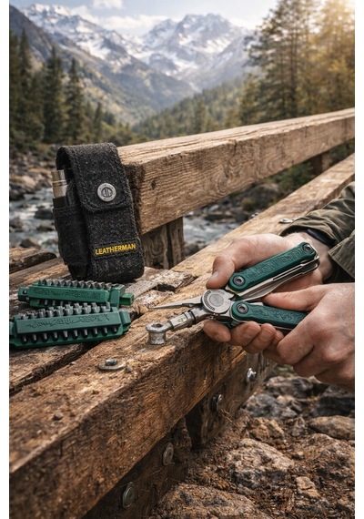 Leatherman Kamp Wave Alpha Cascadia Tam Set Full Paket Yeşil