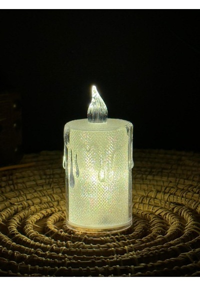 Titreyen Alevli Kristal Erimiş Led Mum 5'li Hareket Alevli Eriyen Yapay Mum Pilli Led Altın - Çelik Titreyen Alevli Kristal Erimiş Led Mum 5'li Hareket Alevli Eriyen Yapay Mum Pilli Led Altın - Çelik