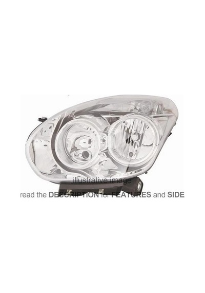 Fiat Pratico 2012-2014 Far Lambası Sağ Elektrikli - Motorlu Ayfar Oem No 51810671