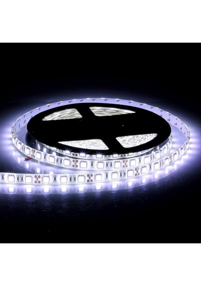 Led Şerit 5 Metre 2835 Dc 12v 6500k Beyaz Işık 60led/m Ip65 Dış Mekan Uygun Aydınlatma Hortum Kendinden Yapışkanlı