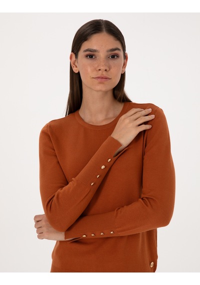 Pierre Cardin Kadın Tarçın Kazak /triko 50310735-vr191 Tarçın