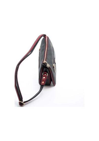 Silver Polo Sp818 Kadın Çapraz Çanta Monogram Antrasit-bordo