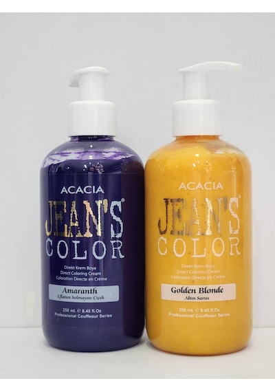 Acacia Jean's Color Altın Sarısı - Amaranth Saç Boyası 2 x 250 ML