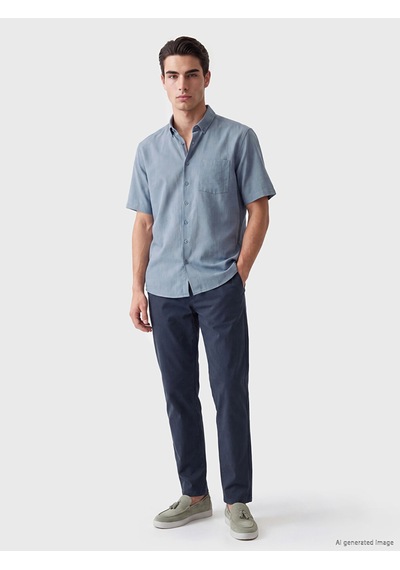 Lcwaıkıkı Classic Mavi Regular Fit Erkek Gömlek