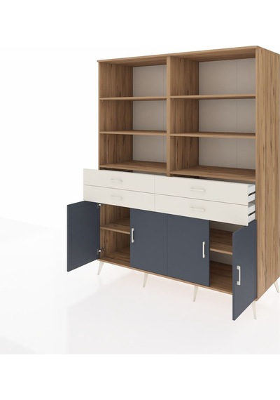 Kronos Gardrop 8 Raflı 4 Çekmeceli 4 Kapaklı 176x59x221 Çam-antrasit/aytaşı Antrasit/aytaşı Kronos Gardrop 8 Raflı 4 Çekmeceli 4 Kapaklı 176x59x221 Çam-antrasit/aytaşı Antrasit/aytaşı