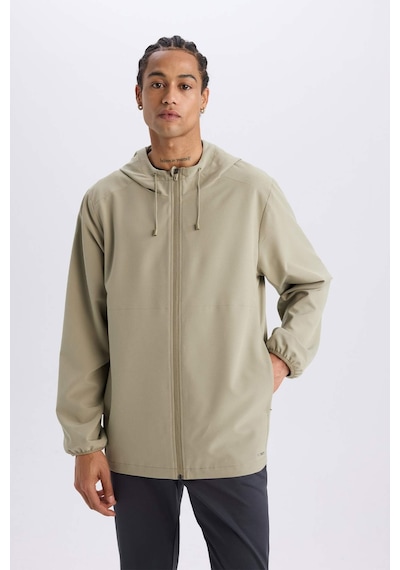 DeFactoFit Regular Fit Kapüşonlu File Astarlı Fermuarlı Mevsimlik Baharlık Mont D6179AX25SPKH513