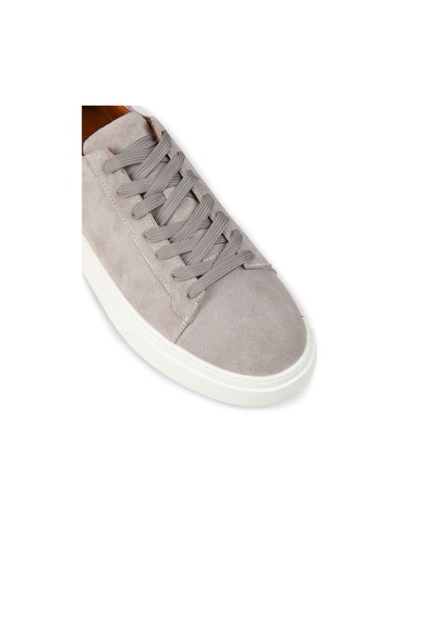 Deery Erkek Hakiki Süet Gri Sneaker Ayakkabı - 04651mgrıe02