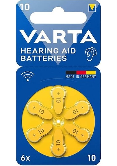 Varta 10 Numara Kulaklık Cihazı Pili 6'lı Paket