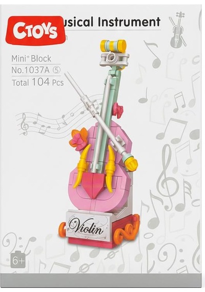 Ctoys Musical Instrument Series Mini Block Violin
