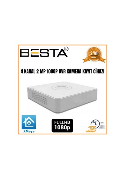 4 Kanal 2 Mp 1080n Dvr Kamera Kayıt Cihazı Kd-244