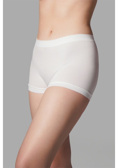 Fit Women Kadın Boxer Toparlayıcı İz Yapmayan Seamless Örme Boxer 2001 Beyaz