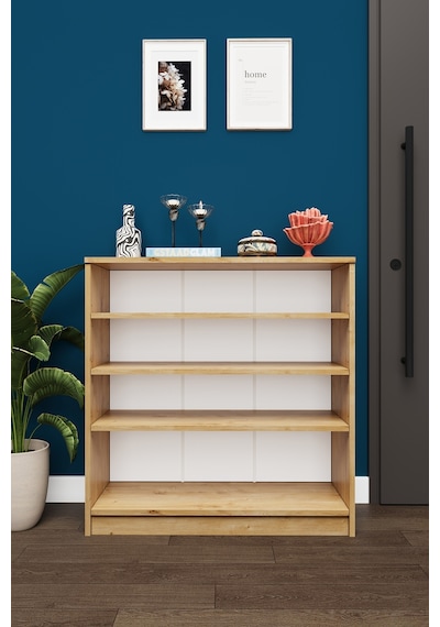 Asra Trend 4 Katlı Açık Raflı Ayakkabılık A-32 %100 MDF Modern Bot Uyumlu Düzenleyici Safir Meşe Asra Trend 4 Katlı Açık Raflı Ayakkabılık A-32 %100 MDF Modern Bot Uyumlu Düzenleyici Safir Meşe