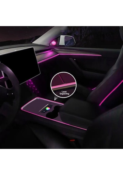 Tesla Model Y 2023-2024 Uyumlu Yedek Parça İç Ambiyans Seti Full Diğer
