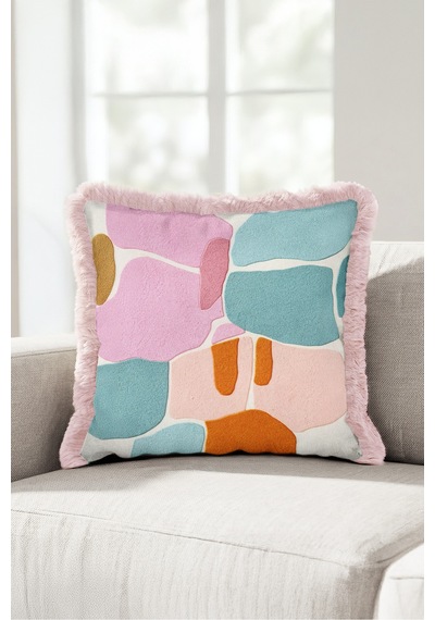 Soyut Pastel Sanatsal Saçaklı Yastık Kılıfı - Organik Bohem Mint Pembe Püsküllü Kırlent Kılıfı Puslu Sahil Halo Soyut Pastel Sanatsal Saçaklı Yastık Kılıfı - Organik Bohem Mint Pembe Püsküllü Kırlent Kılıfı Puslu Sahil Halo