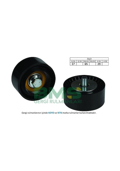BMS 304 Gergi Rulmanı Isuzu 17×65×29 Plastik