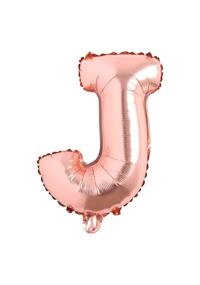 J Harf Rose Gold Folyo Balon16 İnç 36 cm