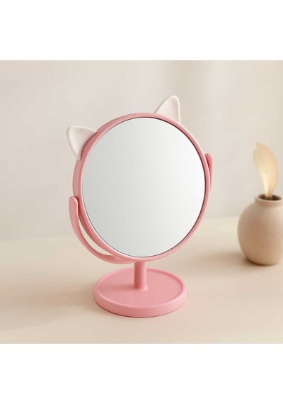 15 Cm Yuvarlak Ayaklı Plastik Makyaj Aynası Diğer