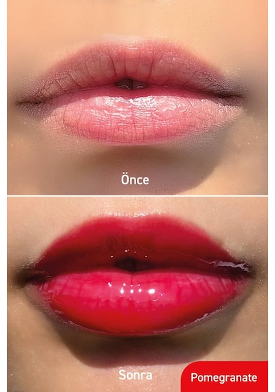 Herbaderm Nar Aromalı Parlatıcı Dolgunlaştırıcı ve Onarıcı Renkli Dudak Balmı 10 ML
