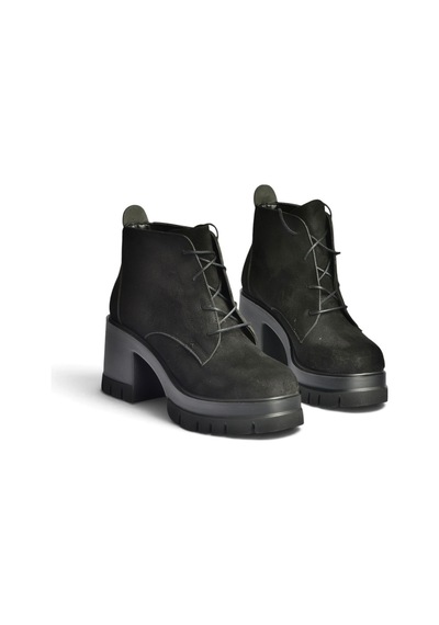 Fox Shoes Z965065902 Siyah Süet Kalın Topuklu Kadın Bot