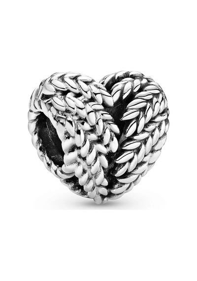 Nur Silver Buğday Kalp Gümüş Charm Nur-bl00177