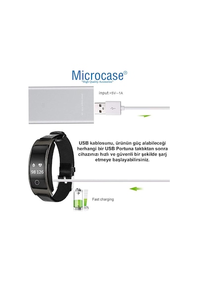 Microcase 4 Pin 7.62Mm Konnektör Akıllı Saat Manyetik Şarj Al2750