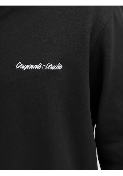 Jack & Jones Norrebro Erkek Siyah Sweatshirt 12282899-b Siyah
