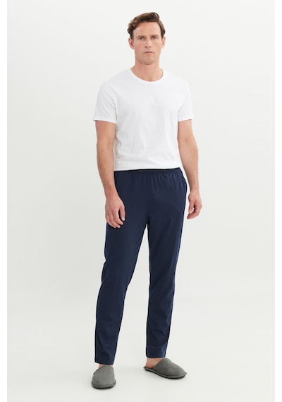AC&Co / Altınyıldız Classics Erkek Lacı Pamuklu Standart Fit Normal Kesim Beli Lastikli Cepli Pijama Altı Lacı Lacivert AC&Co / Altınyıldız Classics Erkek Lacı Pamuklu Standart Fit Normal Kesim Beli Lastikli Cepli Pijama Altı Lacı Lacivert