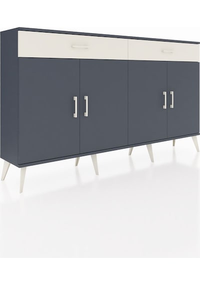 Arges Konsol 4 Raflı 2 Çekmeceli 4 Kapaklı 176x30x99 Antrasit-ant Antrasit-antrasit/aytaşı Arges Konsol 4 Raflı 2 Çekmeceli 4 Kapaklı 176x30x99 Antrasit-ant Antrasit-antrasit/aytaşı