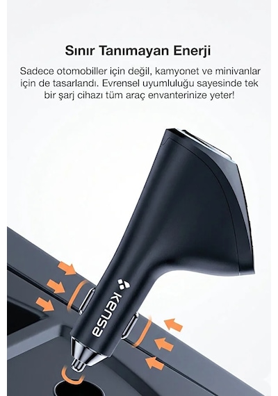 90w Type-c Usb Araç Şarjı Süper Hızlı Pd 4.0 & Qc 3.0 Çakmaklık Şarj Adaptörü 1
