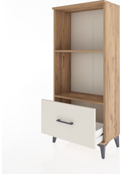 Hyperion Dolap 2 Raflı Tek Çekmeceli 60x44x134 Çam-aytaşı Çam