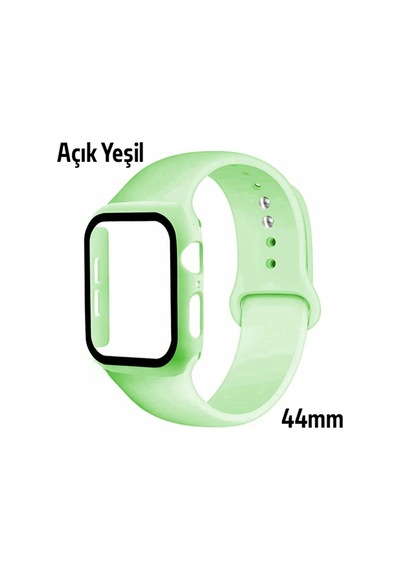 Ally Watch 4-5-6 44mm Silikon Kordon Kayış Ve Ekran Koruyucu Kılıf- 5775 - Hs08379540-1164 Su Yeşili