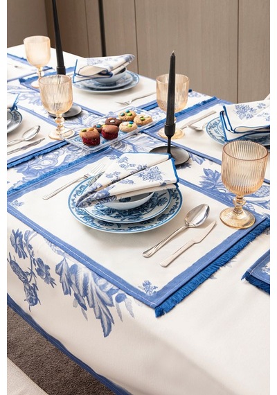 Elysian Blue, Premium Seri Mutfak Sunum Peçetesi, Duck Keten Kumaş 40x40cm 483707