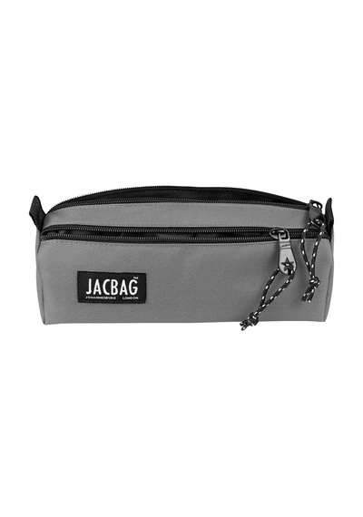 Jacbag Dual Prıme-çift Bölmeli Üçgen Tip Kalem Kutusu Dual Prime-gri renkli