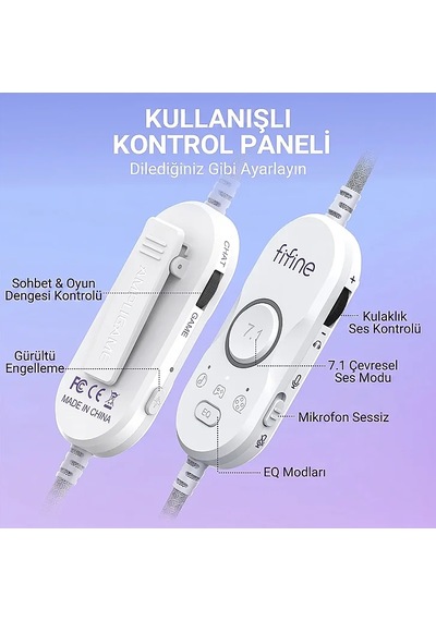 Fifine Ampligame H16 Mikrofonlu 7.1 Oyuncu Kulaklığı