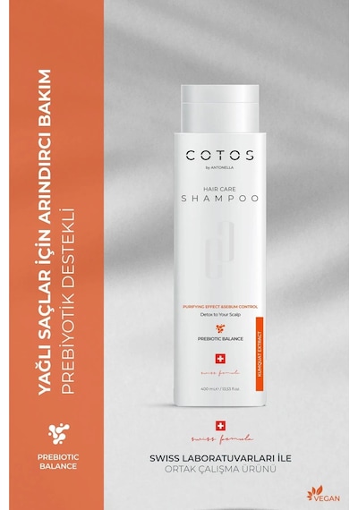 Cotos Purifying Effect &amp Sebum Control Saç Bakım Şampuanı Ya