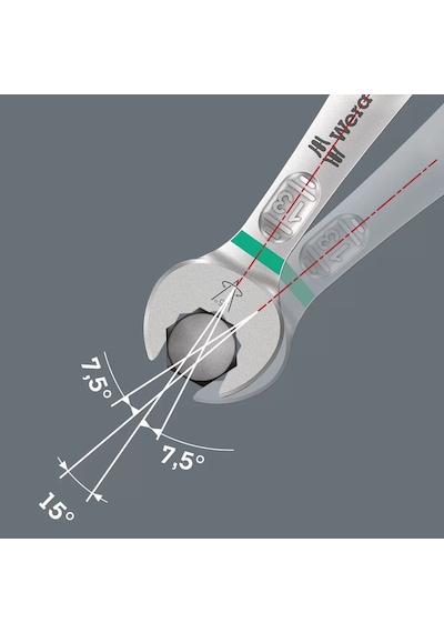 Wera 6003 Joker Açık Ağız Yıldız Kombine Anahtar, 19 X 230 Mm