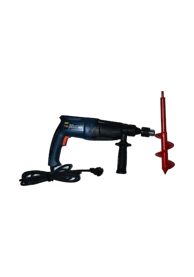 Matkap Uç Toprak Burgu Bodur Kısa Ağaç Dikme Makinesi 32x10 Cm Kırmızı