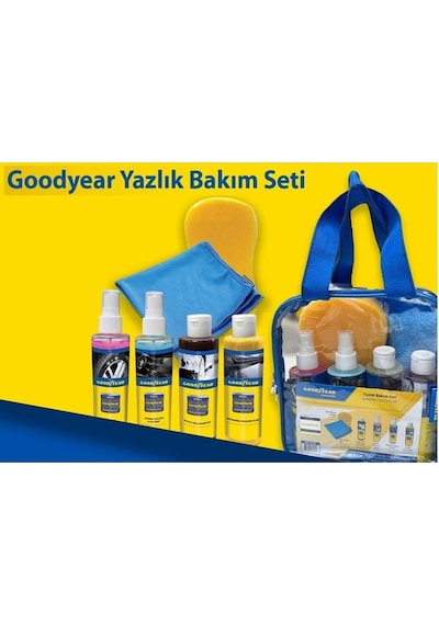 Gdy 701024 Goodyear Goodyear Oto Bakım Seti Cilalı Oto Şampuanı-lastik Parlatıcı-torpido Cilası