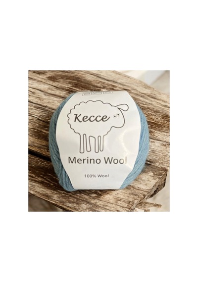 Merino Wool Kecce Örgü Ipi %100 Merino Wool Mavi 50gr 013 (Mavi)