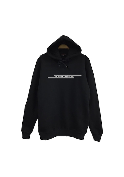 Imagine Dragons Baskılı Kapüşonlu Sweatshirt Siyah