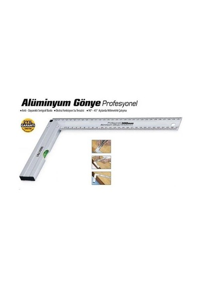 Sgs Aliminyum Gönye Profesyonel 35 Cm