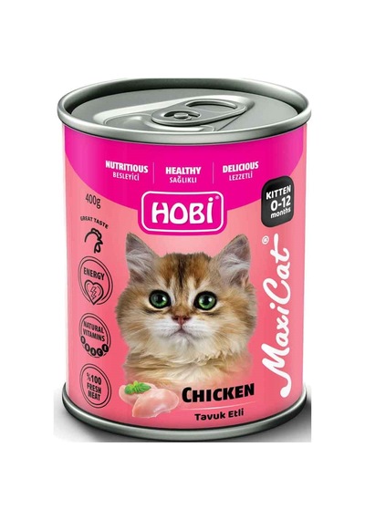 Hobi Maxicat Tavuklu Yavru Kedi Konservesi 400 Gr