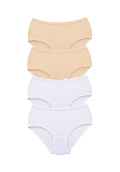 4 Adet Tutku Kadın Yüksek Bel Bato Kalın Lastik Külot S9 Beden: 2xl Standart