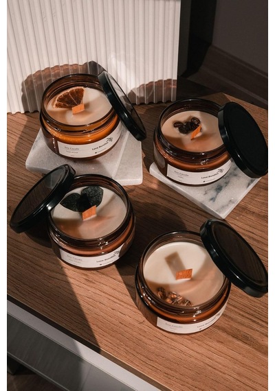Love Bundles Soya Mumu Seti 4 Farklı Koku Soya Mumu Seti Çok Renkli