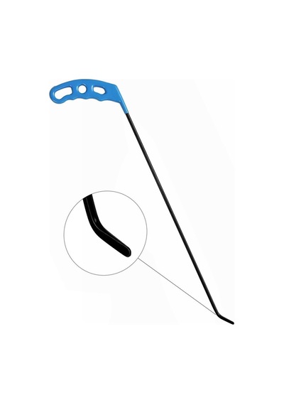 40 Cm 6 Mm Çap Sağlı Sollu Tek Kıvrımlı Sol Boyasız Göçük Düzeltme Çubuğu, Pdr Çubuk - S6-09