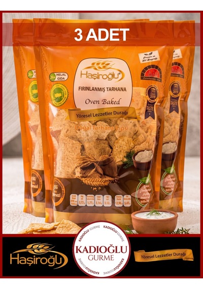 Haşiroğlu Fırınlanmış Doğal Tarhana Cips 450 G X 3 Adet
